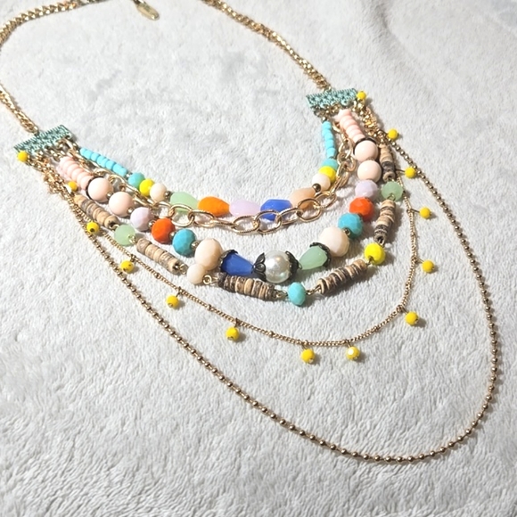 #278 Plunder Design Necklace Multi colored beads - Picture 3 of 4